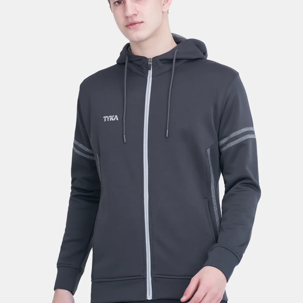 TYKA Hoodie Fleece DarkGrey L