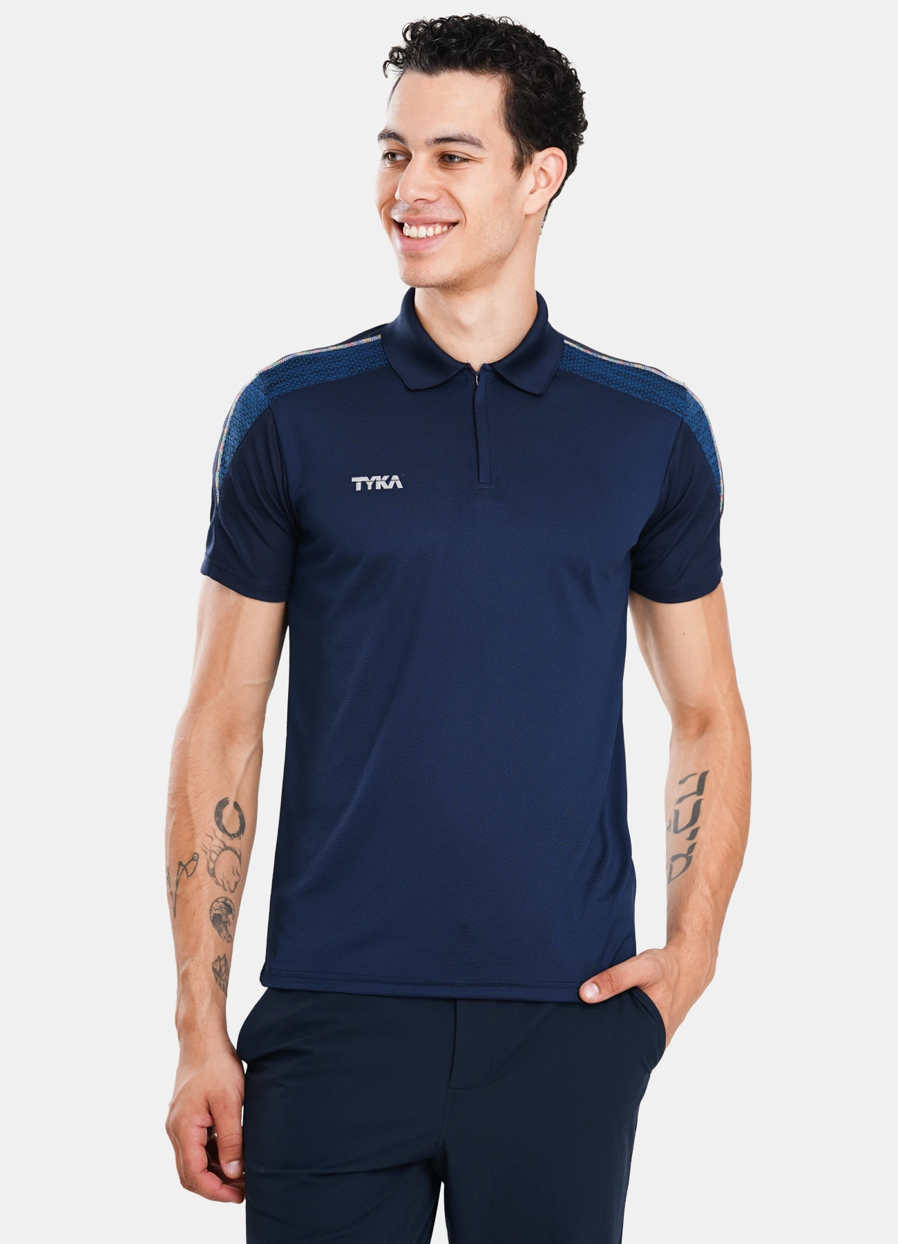 TYKA Polo Digit Navy F 1