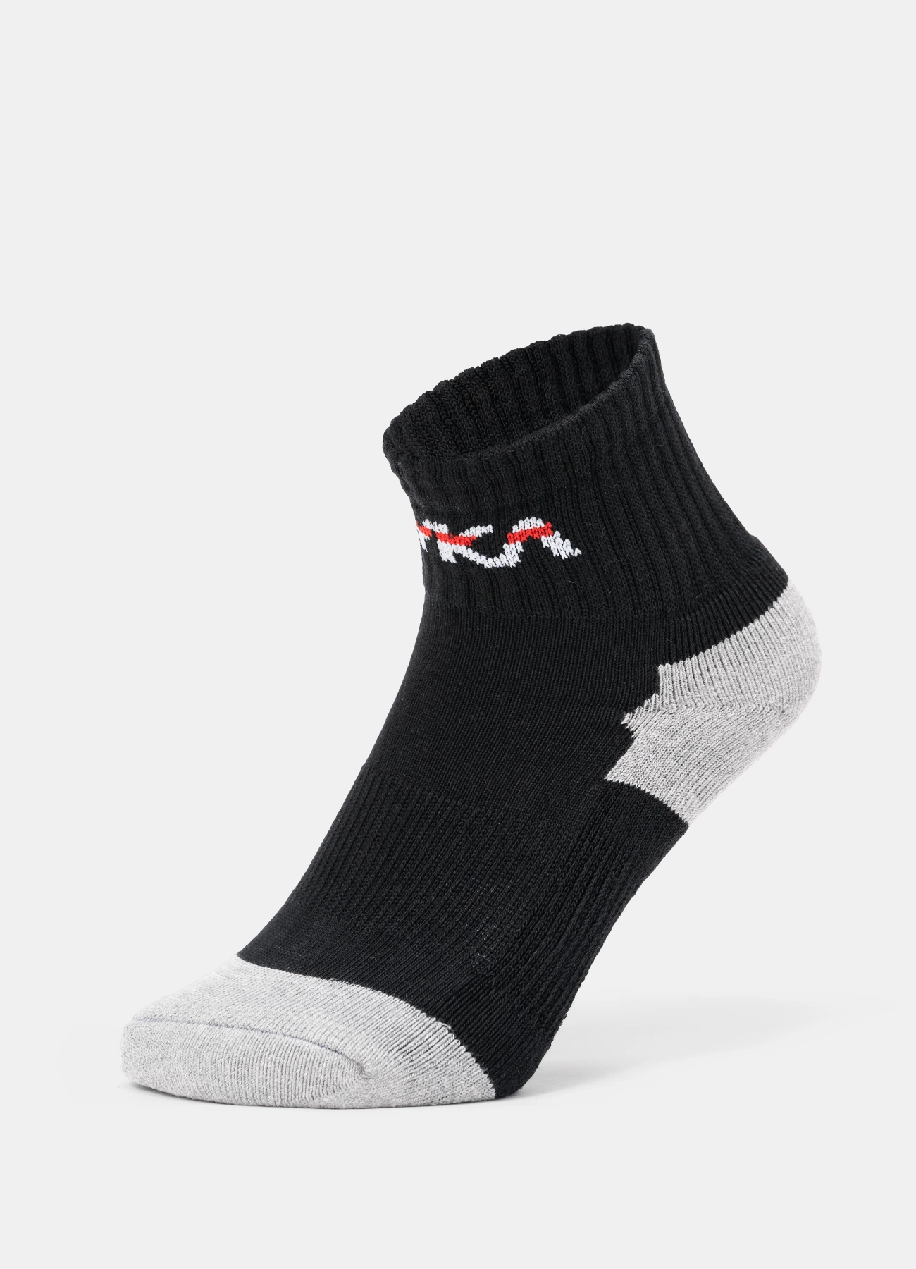 TYKA UltimateCricket SocksQUARTER Black D.Grey F